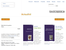 Tablet Screenshot of editions-espaces34.fr
